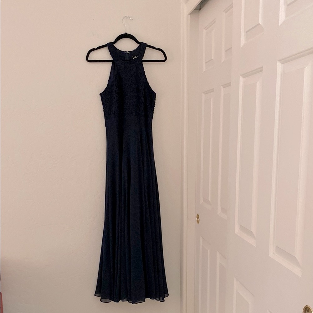 Lulus Elegant Navy Evening Gown